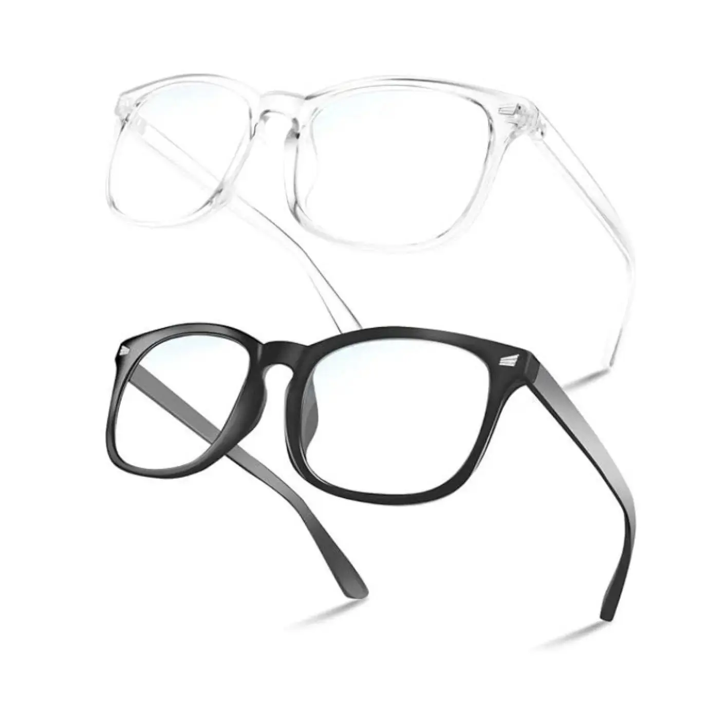 Blue Light Blocking Glasses - Anti-Reflective Polycarbonate HD Lenses, Lightweight Fashion Frames, 1-Size Unisex-Female Eyewear for Office Work, Gaming, Blue Light Glasses