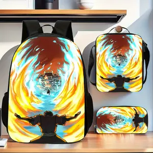 [Back-to-School Gift] Avatar: The Last Airbender 3-Piece Stylish Backpack Set, including a large-capacity backpack, tote bag, and pencil case, is the perfect backpack set for travel.
