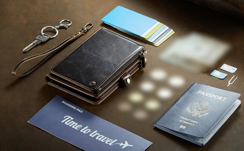 Durable Portable Passport Case with Zipper Coin Purse, Multi-Card Credit Card Wallet for Daily Travel, Lightweight Document Organizer for International Trips, Secure Holder for IDs and Cash