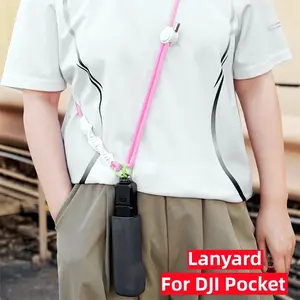 Adjustable Strap for Dji Osmo Pocket Camera, Hands-Free Neck Strap, Crossbody Wearable Strap, Easy Carry, 1/4 Inch Screw Interface, Lanyard