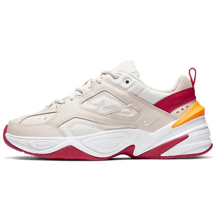 Nike M2K Tekno Women's Fashion Sneakers in Red Sand Color Verifiable, with credentials and supporting global authentication