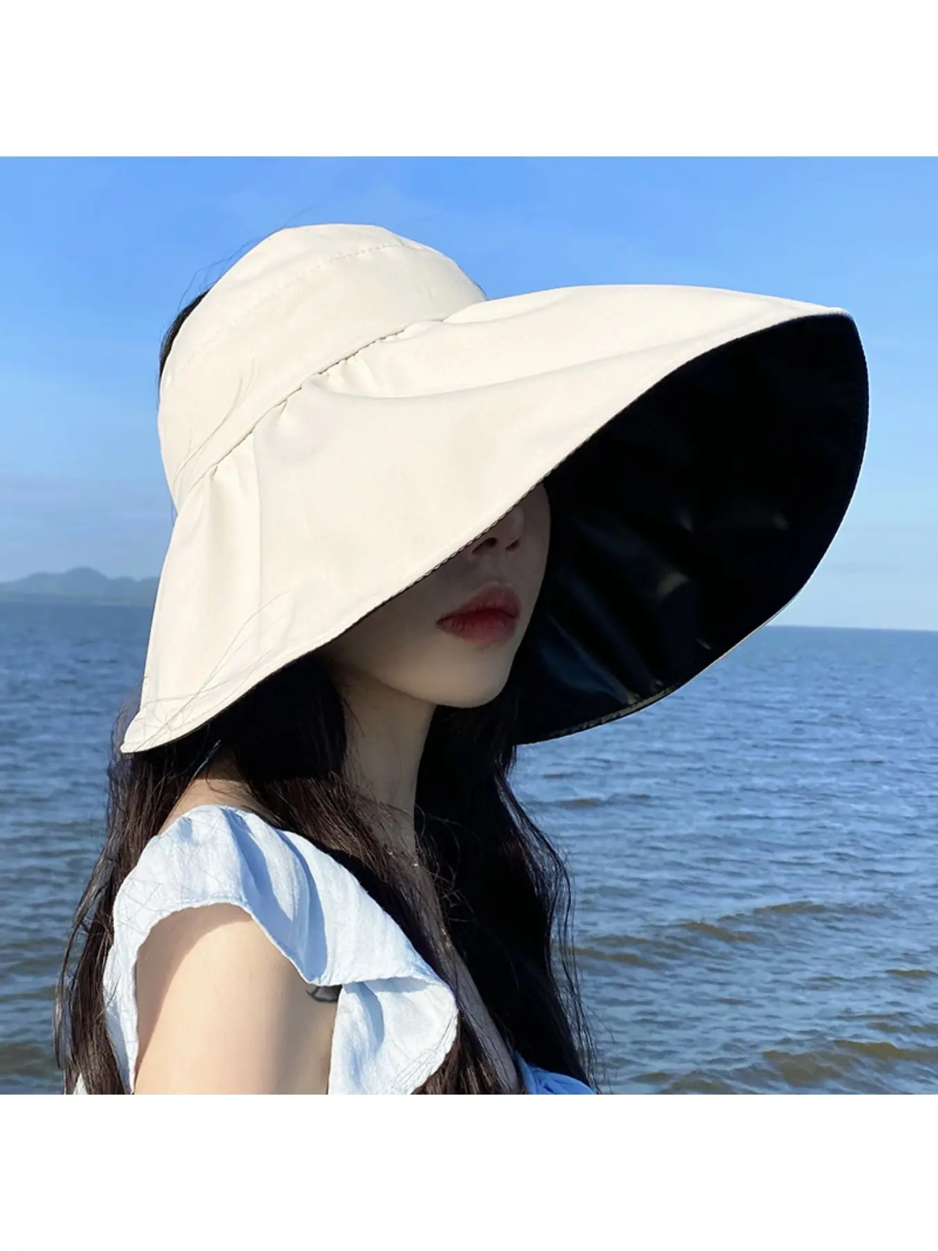 Wide Brim Adjustable Visor UV Protection Sun Shade Outdoor Women