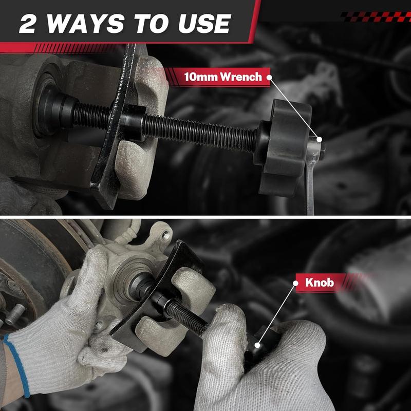 Brake Caliper Compression Tool Heavy Duty Disc Brake Caliper Piston Pad Compressor Spreader Tool Swivel Brake Pad Spreader Tool