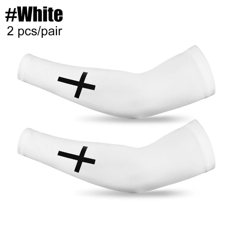 1 Pair Arm Sleeve Compression for Men & Women, Sports Arm Sleeves, Ideal for Baseball, Football, Basketball, Sports Performance Enhancement