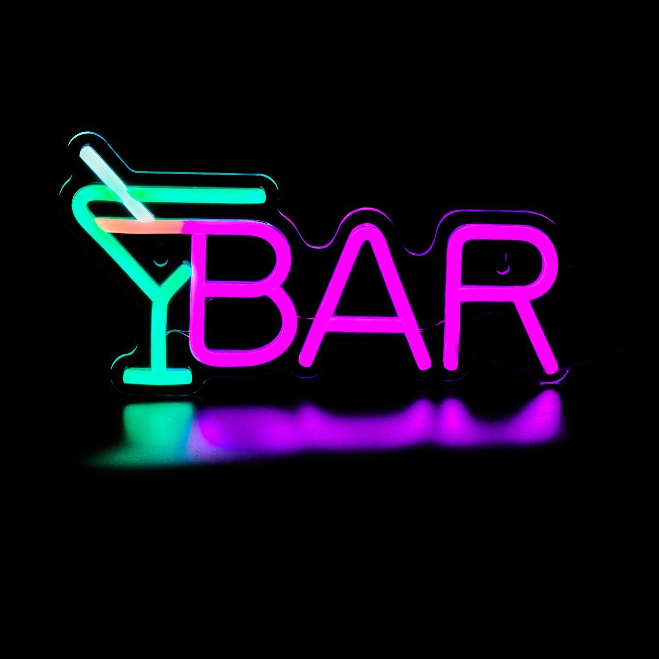 Modern LED Neon Light without Hook, 1 Count USB Powered Decor Neon Sign, Decorative Neon Light For Home Party Bar, Neon Lamps