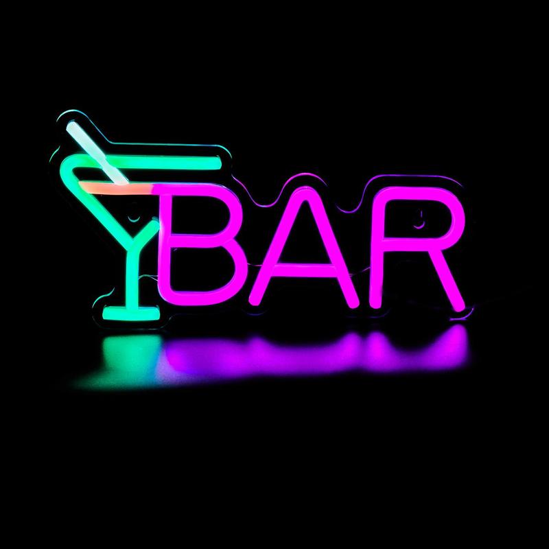 Modern LED Neon Light without Hook, 1 Count USB Powered Decor Neon Sign, Decorative Neon Light For Home Party Bar, Neon Lamps