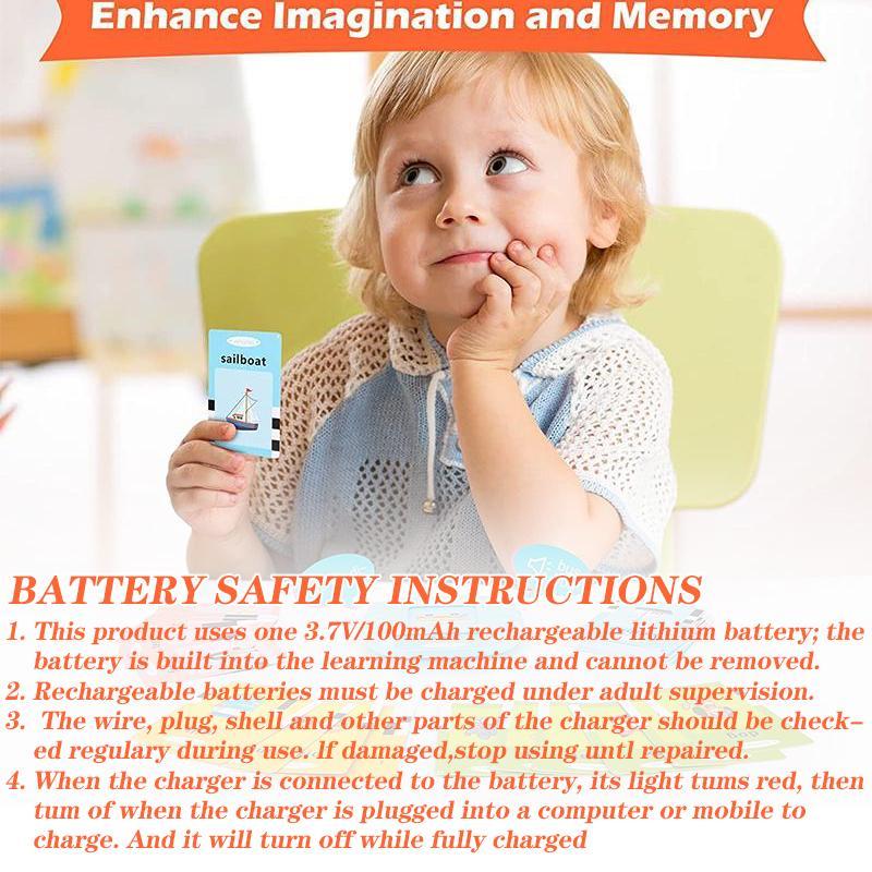 Early Education Toys for Kids, Words Card Reading Learning Machine, Children's Early Education Learning Machine, 1 Set Learning Machine, Preschool Educational Toys