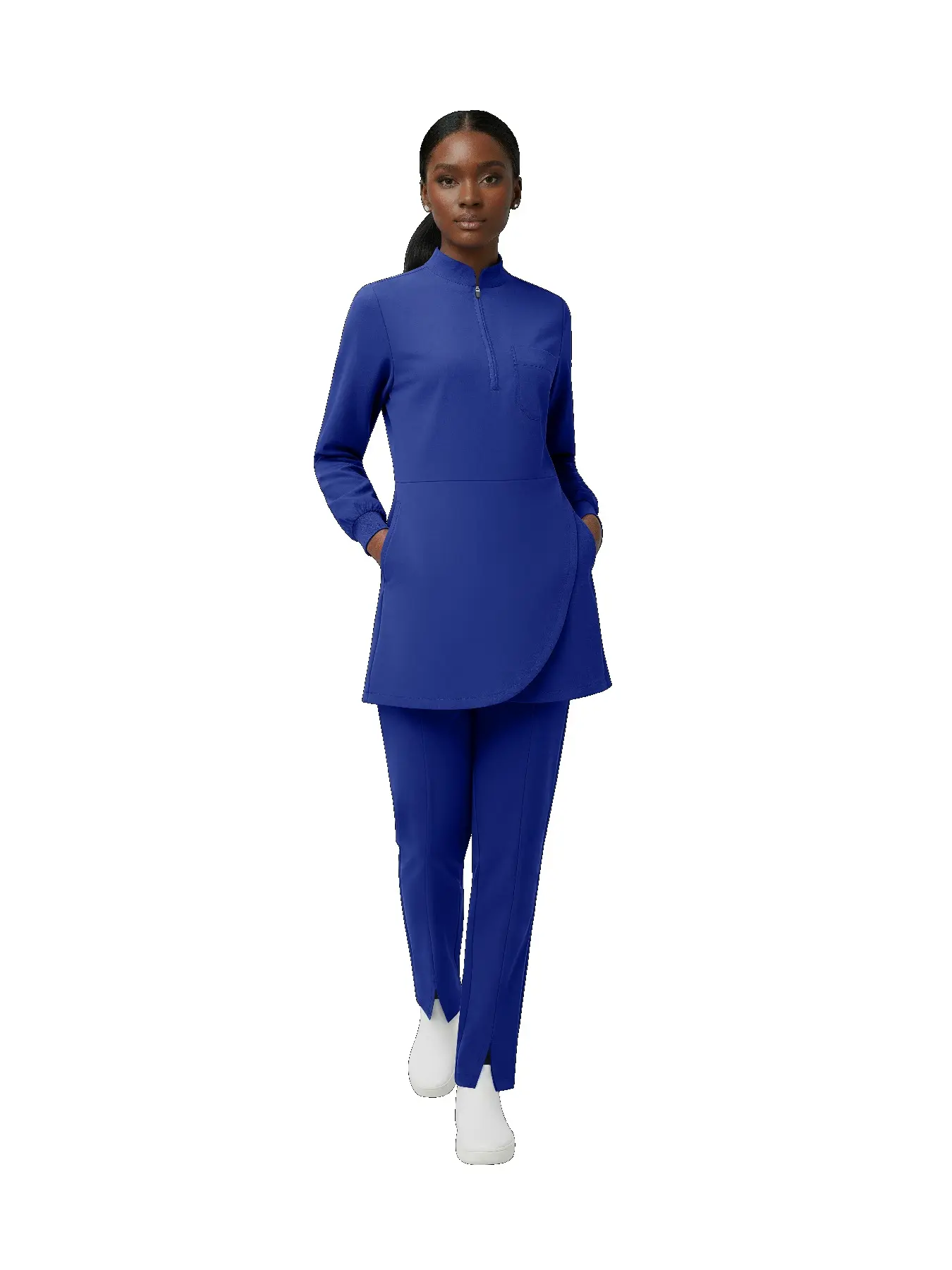 women's Novelty Clothing Set Stage Performance Nurse Dress Up Costume Long Sleeve Long Sleeved Shirt Straight Pants Nursing Set Muslim Style Scrubs Uniform Suit Hospital Nurse Uniforms