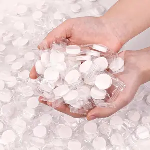 Compressed Towel 100 PCS - Mini Disposable Cotton Tablets Portable Face Towels for Travel Camping Hiking and Beauty
