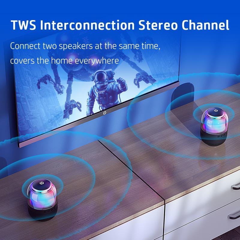 Hp Bts05 Mini Speaker, Portable Lightweight Design, Long Battery Life over 10 Hours, Bluetooth-compatible & TF Card Support, Ideal for Home and Outdoor Use