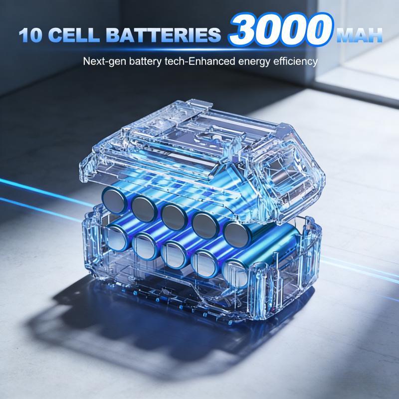 21V High-Power Cordless Handheld Blower with Battery, Lightweight Design, Powerful Airflow, Suitable for Yard, Lawn Care, Snow Removal, and Dust Removal in Various Scenarios