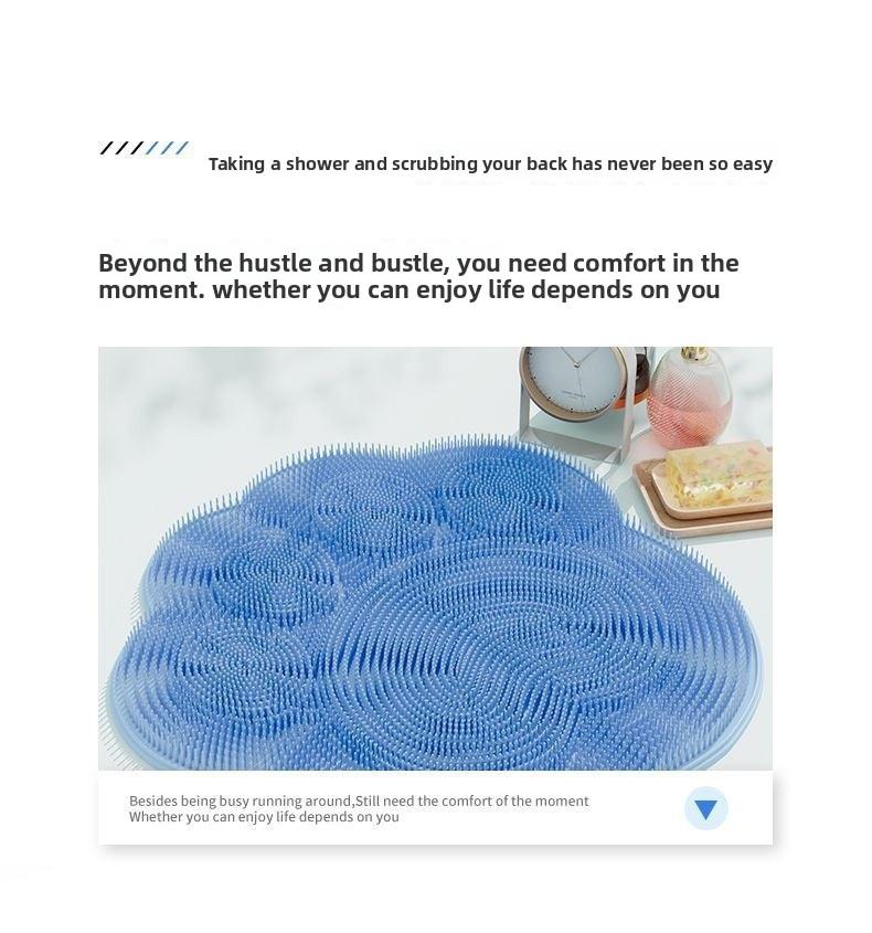 Bathroom Foot Scrubber Mat with Suction Cup Massage - Double-Layered Design for Thorough Cleaning & Easy Use - Versatile Foot Care Tool for Shower, Massage, & Back Scrubbing - Pad Bathroom Foot Scrubber Mat with Suction Cup Massage - Double-Layered Design for Thorough Cleaning & Easy Use - Versatile Foot Care Tool for Shower, Massage, & Back Scrubbing - Pad