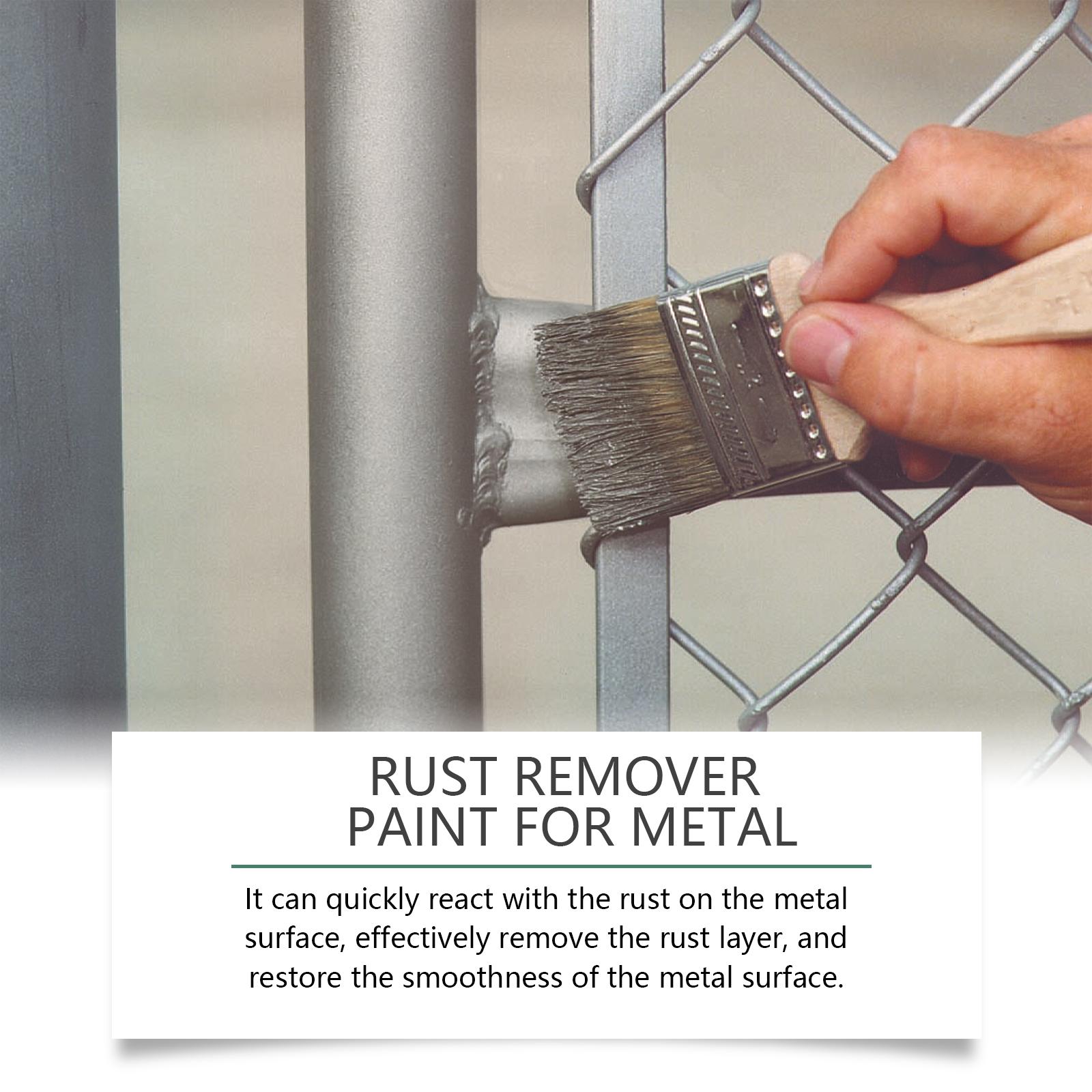 Jakehoe Metal Rust Removal Paint, Metal Surface Rust Prevention Durable Protection Rust Quick Dry Rust Removal Paint