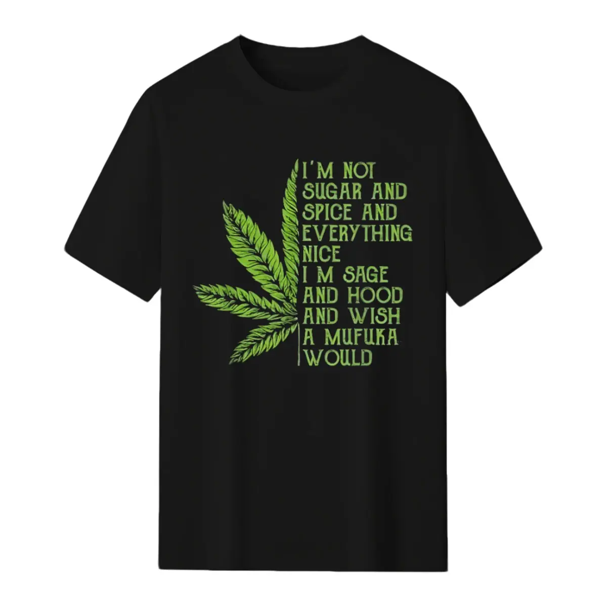 420 Leaf Print Graphic Tee with Humorous Cannabis Bud Design Crafted from Soft Features a Relaxed Regular Fit Crew Neck Ideal for Casual Outfits and Gifts Easy to Maintain with Machine Wash