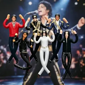 2026 New Style  Michael Jackson Cosplay Prop Doll Plush Stuffed Figure Dolls Room Decoration Abstract Joint Mobility Props Gift