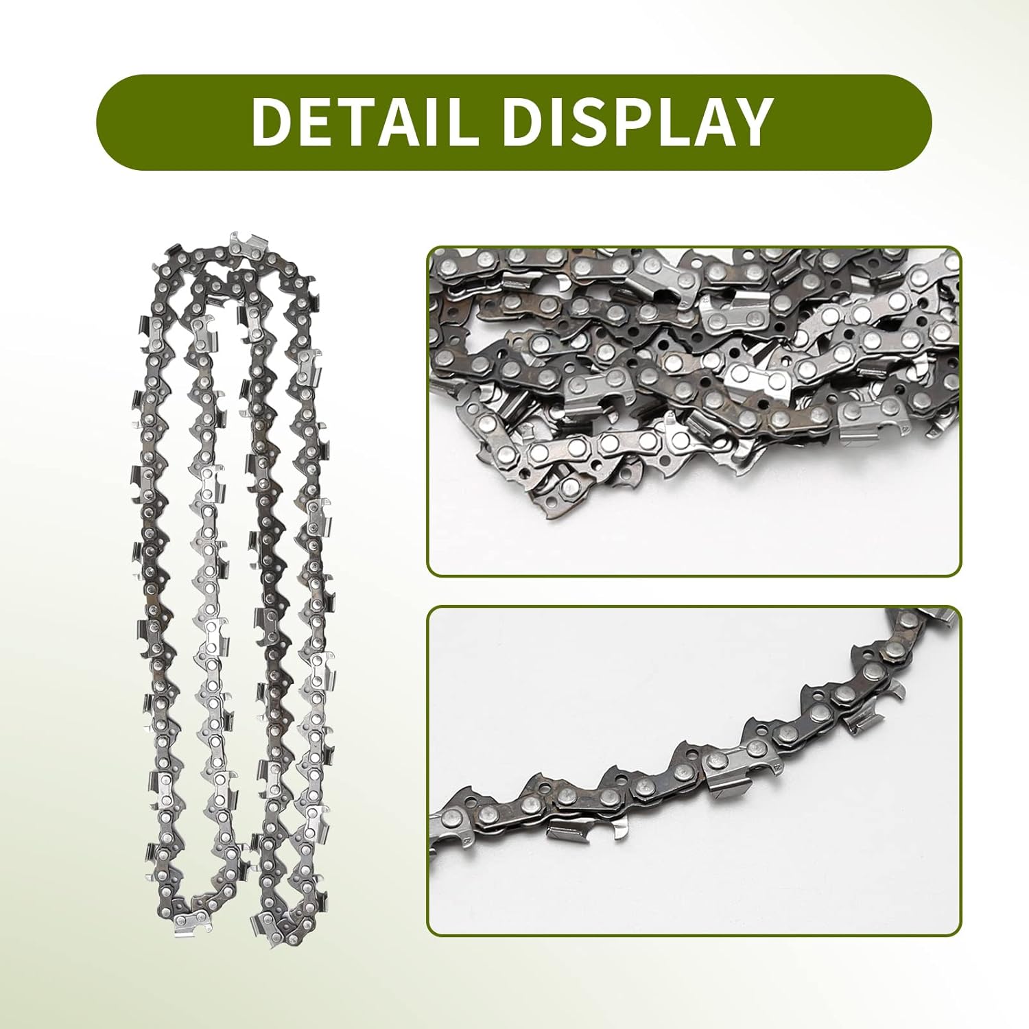 3 Pack 20" Chainsaw Chain 325" Pitch 058 Gauge 76DL Replacement for Blue Max 53543 8901 8902 Replacement for Husqvarna Stihl Poulan Craftsman Chainsaws