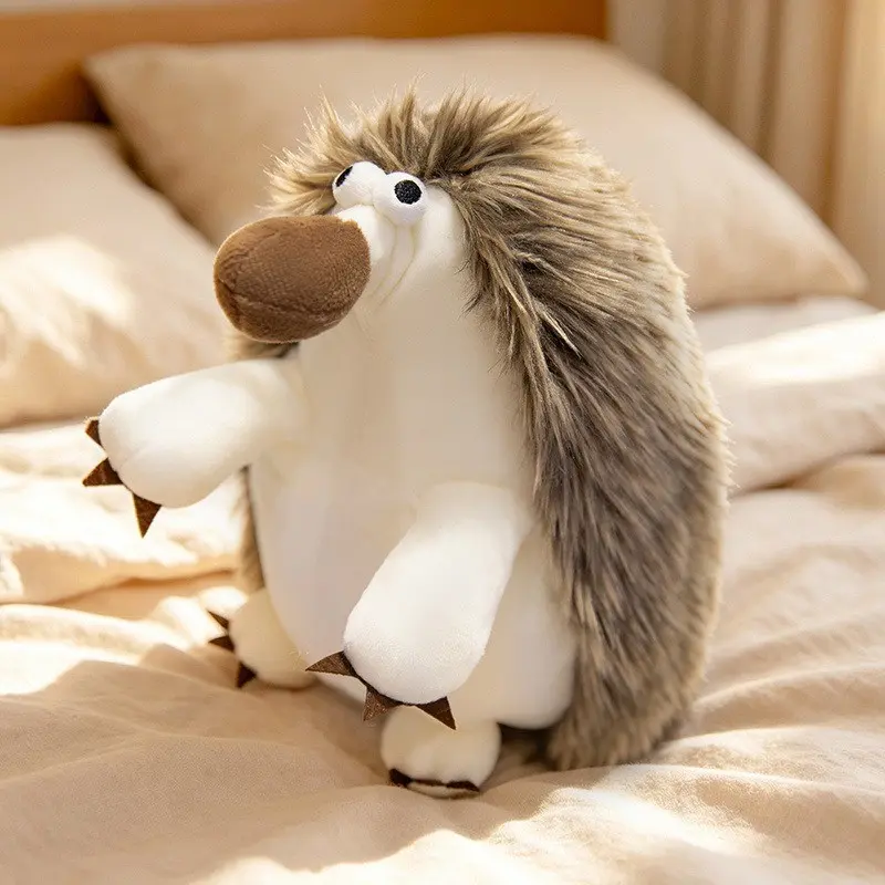 Cartoon Hedgehog Plush Toy, Soft Plush Companion Gift, Birthday Present, Decorative Ornament, Cozy Hedgehog Stuffed Animal