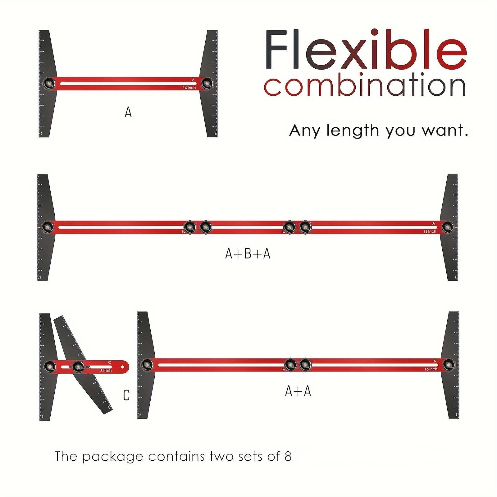 Stair Tread Template Tool, Solid Stair Tread Gauge, Shelf Layout Tool & Stair Tread Template Tool Jig, Stair Tread Measuring Tool