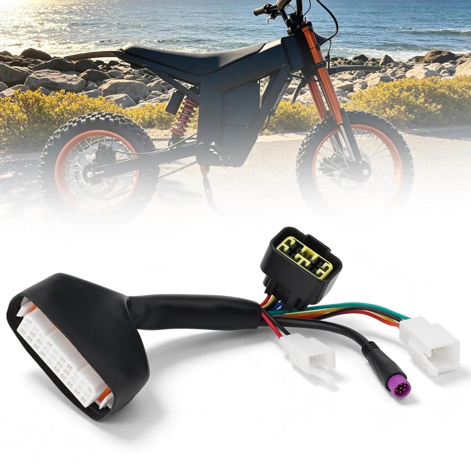 JERBOR OEM Controller Main Wire Line Harness for Tuttio Tutti Soleil01 with M Button Display Electric Drit Bike, Controller Replacement Cable Cord Assembly for Tutto Electric Motorcycle Accessories
