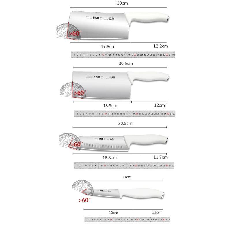 New Exquisite Kitchen Knife Set , Commercial Cutting Fruits and Vegetables, Meat Slices, A Full Set of Combined Knives for Home Cooking
