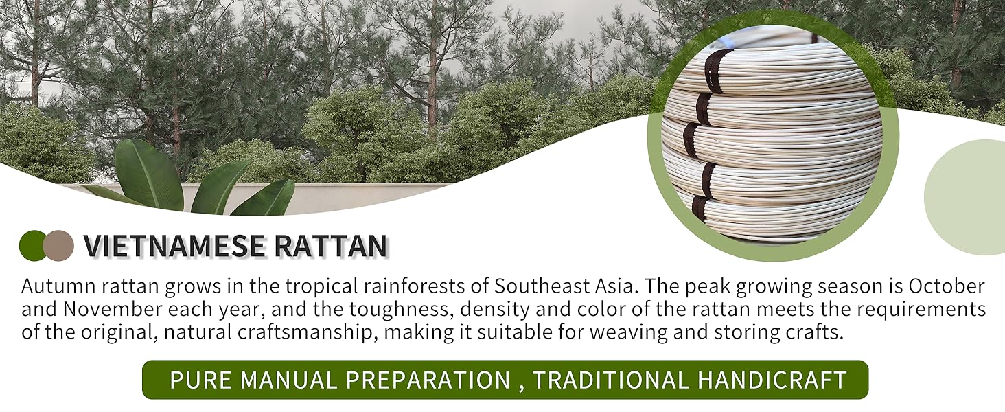 Rattan Picnic Basket with Handles, Oval Wicker Gift Basket Hand-Woven Basket for Fruit, Basket for Wedding, Camping(12.6 "* 9" * 4 ")