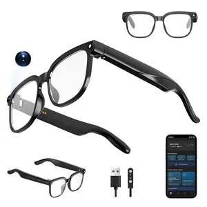 Smart Ai Glasses with Camera, 8m Phd Camera Glasses, Video Recording, Real Time Translation, Voice Assistant, Wireless Glasses for Travel/meaningful Meetings/vlogging