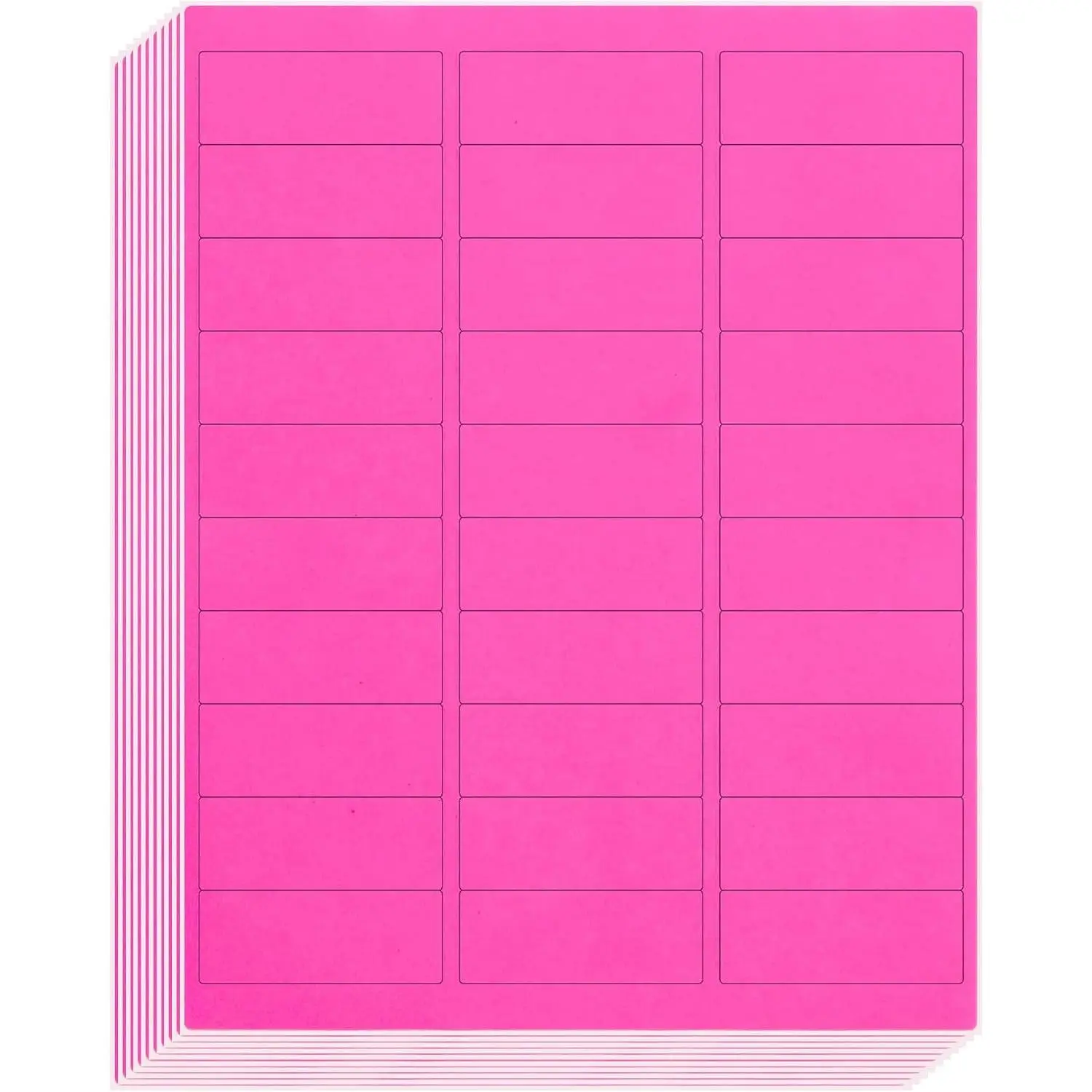 900 Fluorescent Pink Address Labels, 1" X 2-5/8" Neon Colored Labels Handwritten or Inkjet/Laser Print for Shipping Envelopes & Small Packages - 30 Sheets
