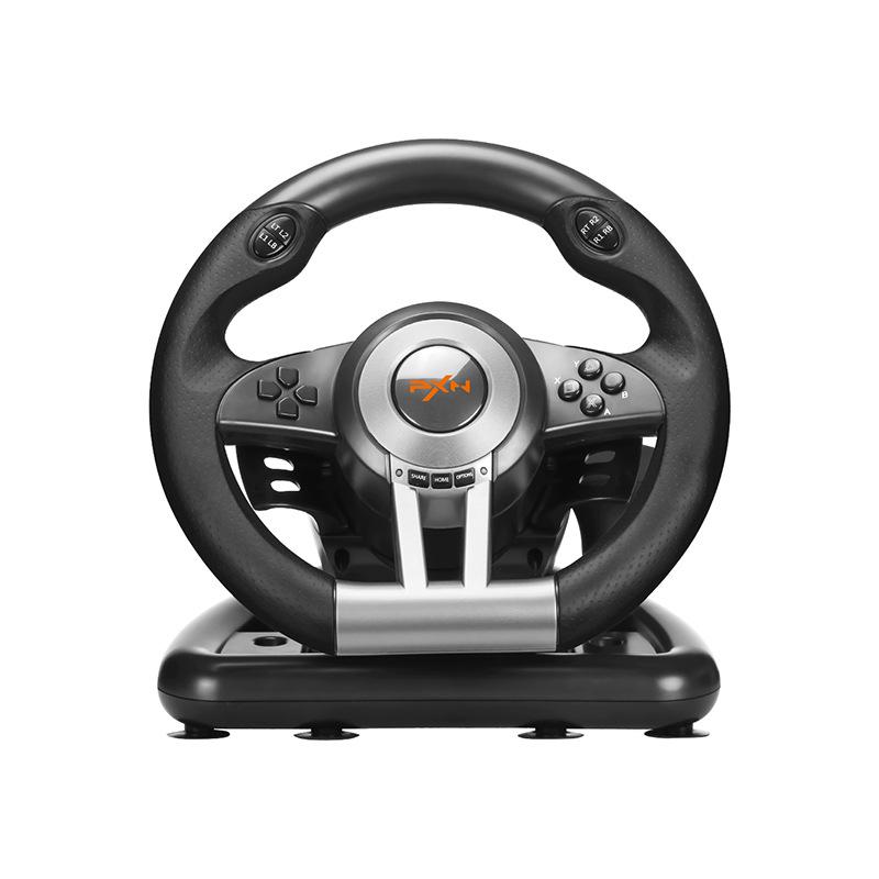 Ultimate Racing Experience!PXN-V3PRO Steering Wheel, Multi-System Support + One-Click Mode Switch, Dual Vibration + Stable Mount Set Complete