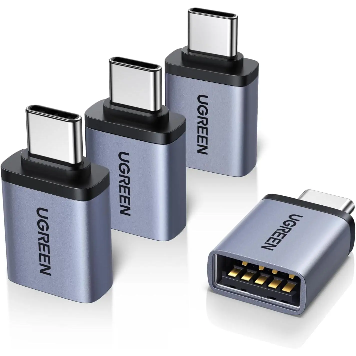 USB C to USB Adapter 4 Pack, 10Gbps Male to 3.2 Female Converter |  alloy shell, for MacBook Pro,iMac, 17 16 15 Pro Max,iPad Pro, Thunderbolt 4,