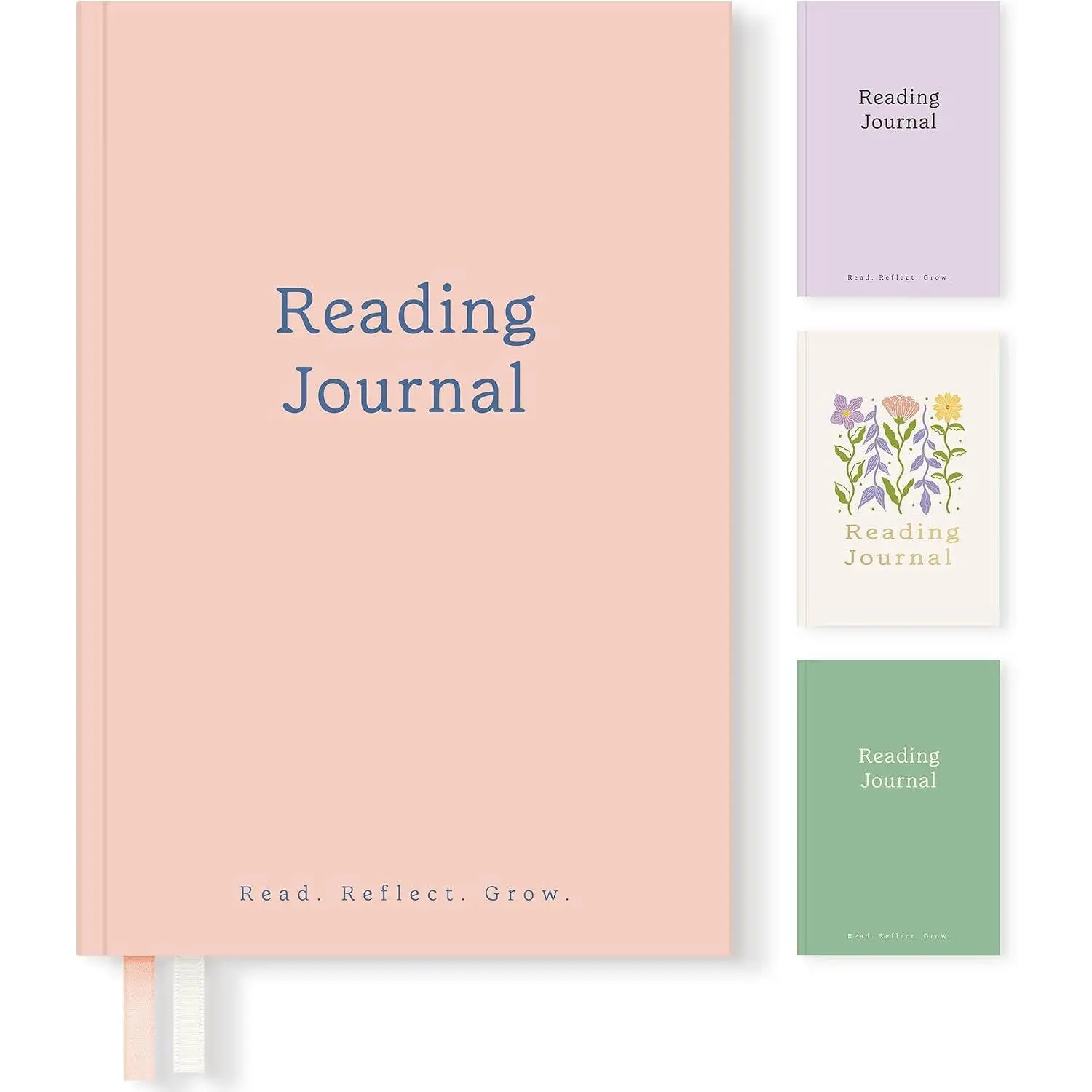 Book Reading Journal with 60 Reviews, Book Lover Gifts for Women | Hardcover Book  Review Journal Reading Log,  Bookish Gifts for Readers, 5.7" x 8.3",