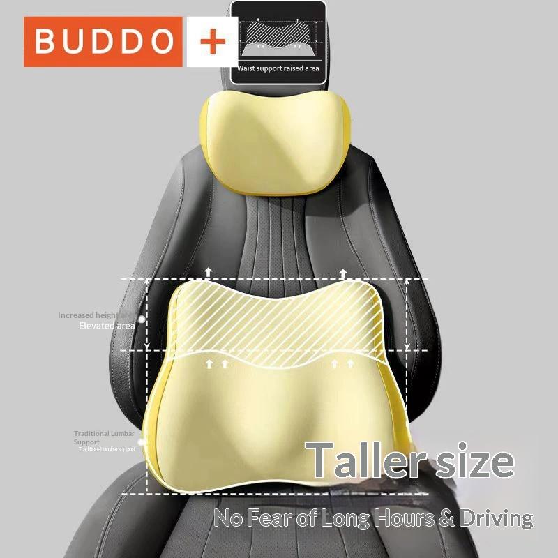 Car headrest and lumbar support for drivers, memory foam waist support for long-term sitting, car shoulder pillow, car accessories