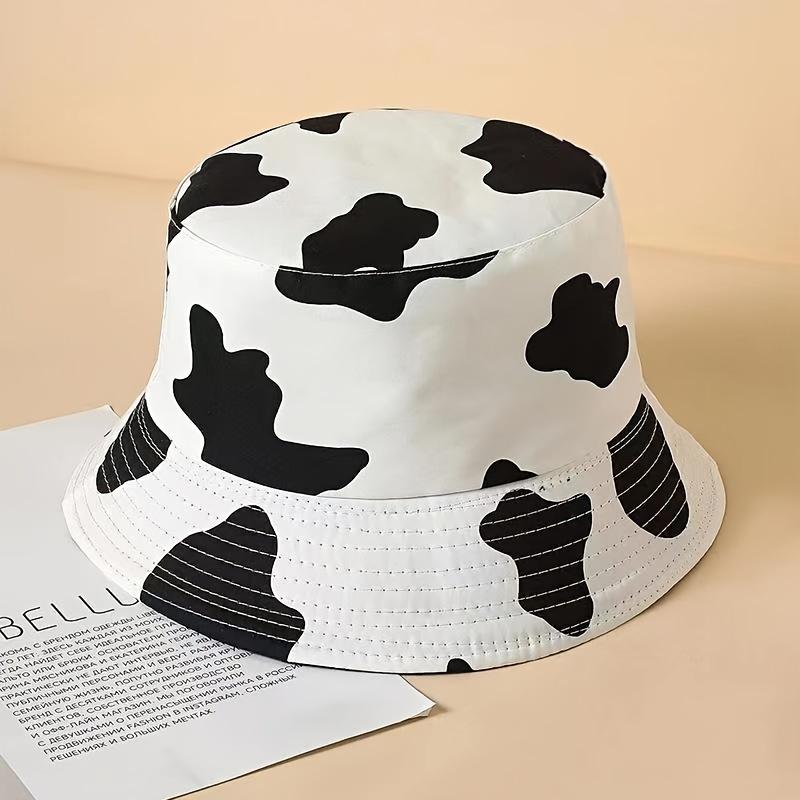 NewCute Cartoon Print Bucket Hat  Animal Graphic Lightweight Sun Hats Outdoor Sunscreen Fisherman Cap