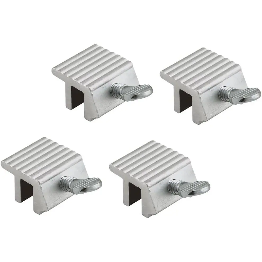 4-Pack Easy-Install Aluminum Sliding Security Locks for Windows & Doors, Sliding Locks