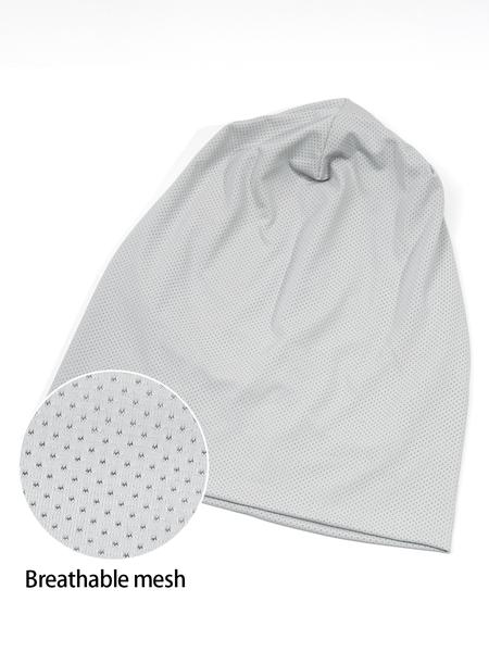 Unisex Breathable Mesh Slouchy Beanie Cap Set, Casual Summer Cycling Sports Hat, Fitted Design, Ideal for Men & Women, Lightweight Outdoor Use