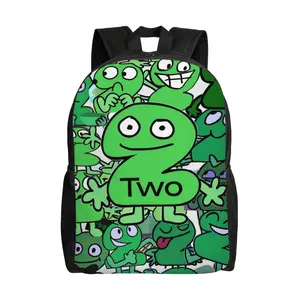BFDI Neutral Style Backpack - Lightweight Bookbag with BFDI, Suitable for College, Travel, Day Trips, Casual Use - Easy to Match for Busy Days & Short Trips