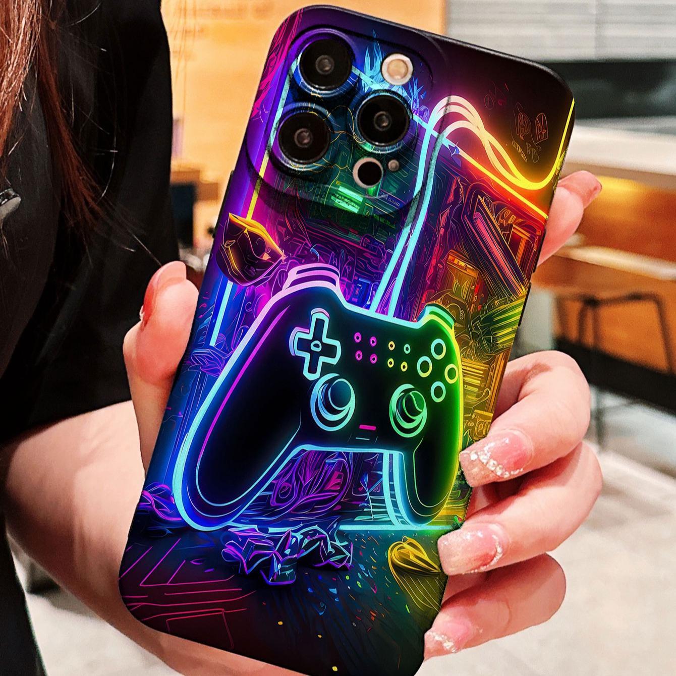 Game Console Pattern Phone Case, Shockproof Phone Protective Cover, Phone Accessory Compatible with iPhone 11 12 13 14 15 Pro Max, Casing, Protector