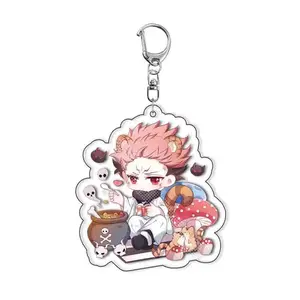 Jujutsu Kaisen Yuji Itadori Acrylic Keychain Anime Merchandise Cross Border Ready Stock Cute Collectible Gift for Fans Japanese