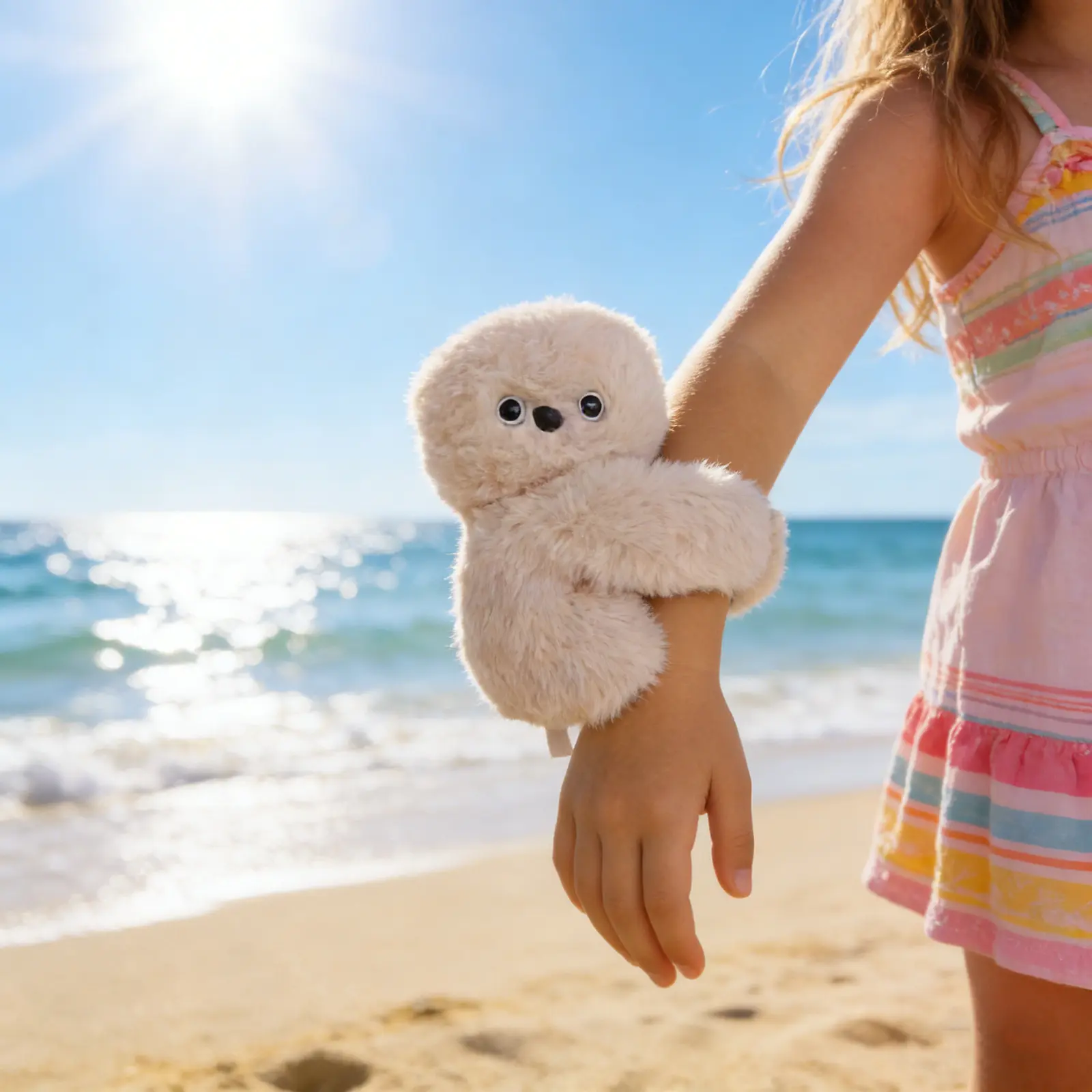 Fluffy Texture Koala Charm Mini Plush Wrist Strap Bag Ornament, Home Decor Stuffed Figurine