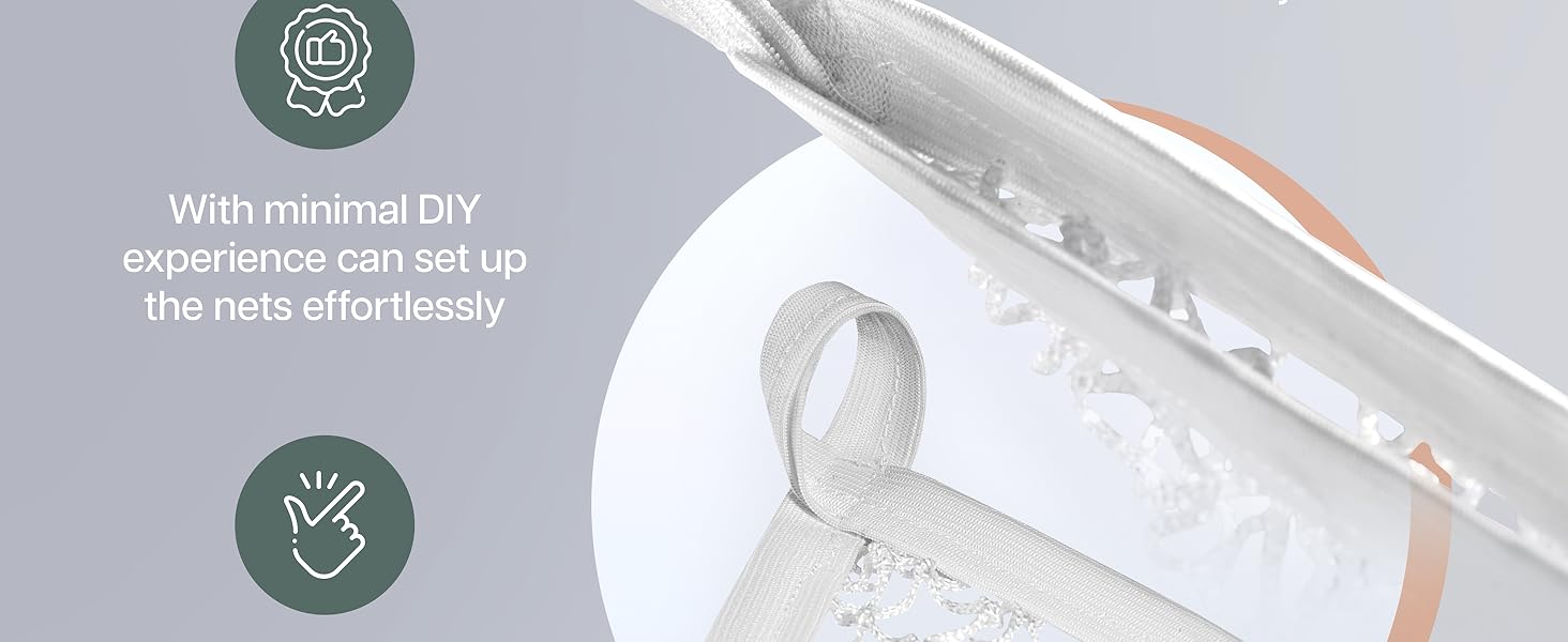 BASIC SUPPLY Stuffed Animal Hammock Net (2-Pack) - Corner Hanging Mesh Toy Organizer for Kids Room, Flexible Storage for Plushies, Teddy Bears, Squishmallows & More - Durable & Easy to Install