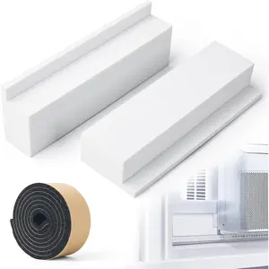 Block for U-Shape Window Air Conditioner Units, 2 Pack Insulation AC Side  Panels with Weather Seal Strip,  Cold and Hot Air Leakage, Winter Summer