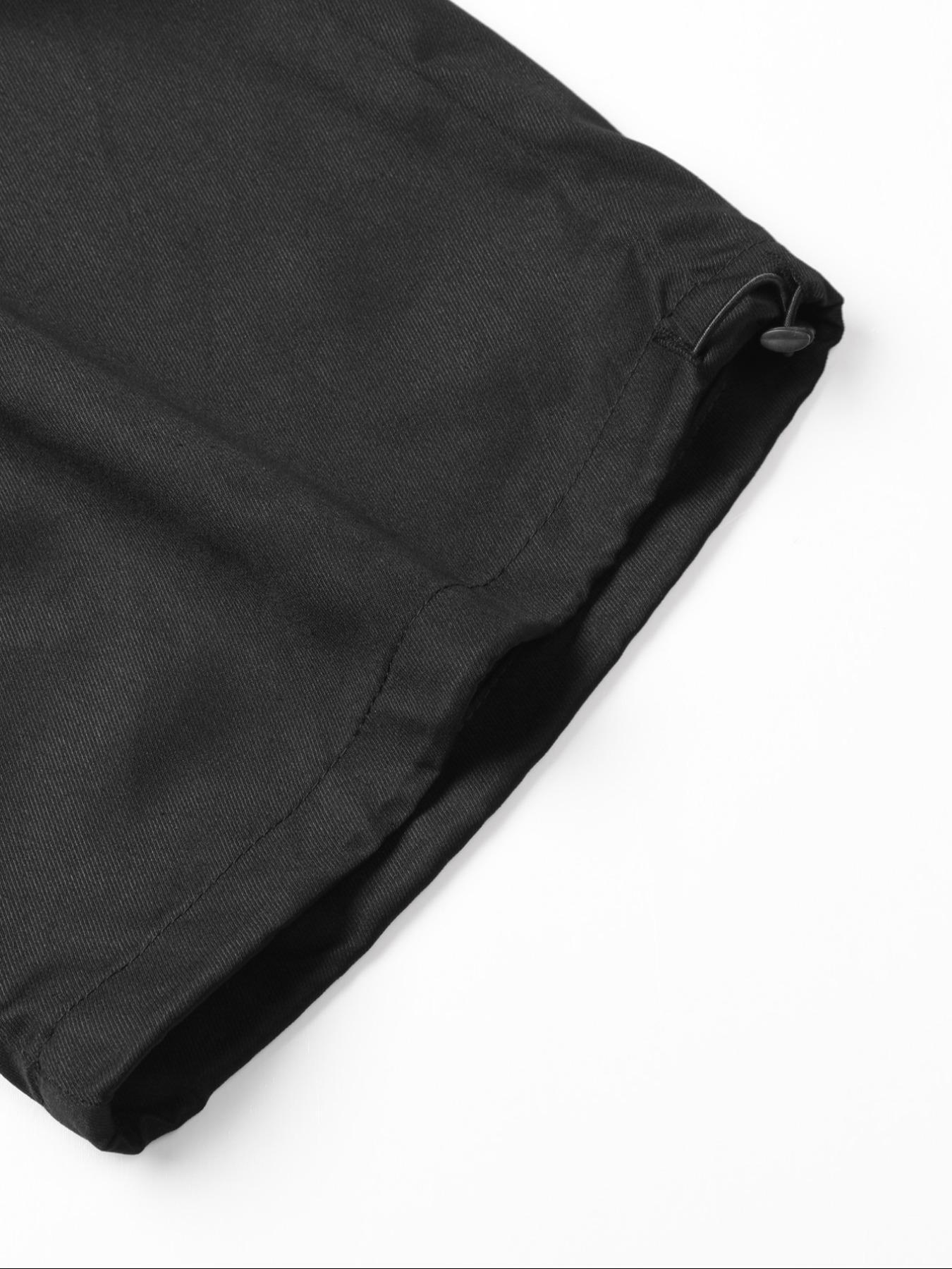 Men's Solid Color Straight Leg Pants, Loose Casual Comfy Trousers for Daily Wear, Woven Bottoms for All Seasons