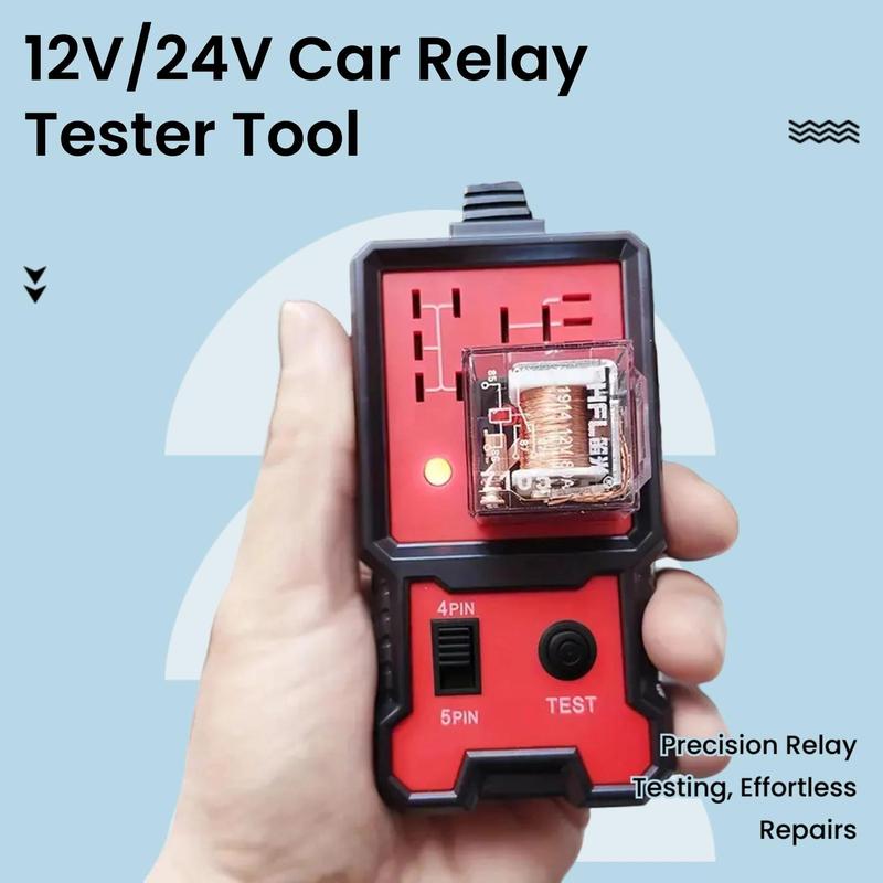 12V Car Relay Tester, Battery Checker, Automotive Relay Tester Tool, Multifunctional Car Diagnostic Tool, Professional Vehicle Repair Tool, Truck Essentials