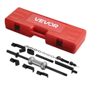 【DealsForYouDays】VEVOR Dent Puller Kit, 10 lbs 13-in-1 Slide Hammer Dent Removal Kit, Heavy-Duty Auto Body Truck Repair Automotive Damage Remover Tool Repair Frame with Carrying Case, Extension Rod, Non-Slip Handle