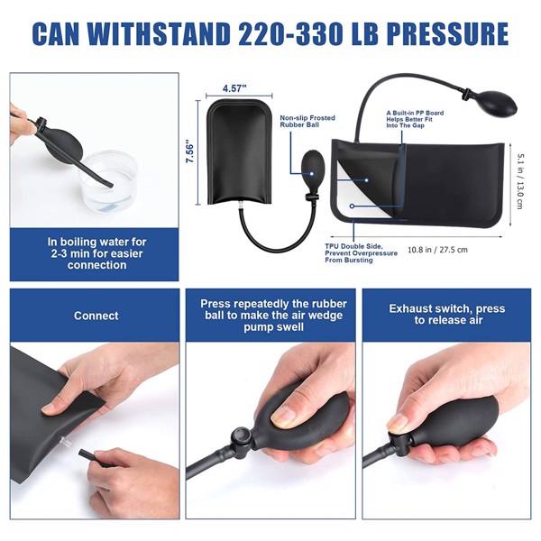 2KIT 22PCS Car Door Unlock Kit – Automotive Lockout Tool Set with Air Wedge,Auto Repair Tool Kit,Professional Car Door Unlock Kit,Emergency Entry Tools