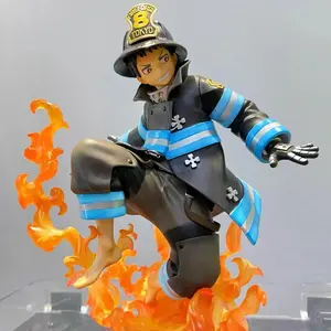 16cm/6.3inch Enn Enn no Shouboutai Anime Figure Shinra Kusakabe Action Figure Room Decorations PVC Adult Collection Model Toys