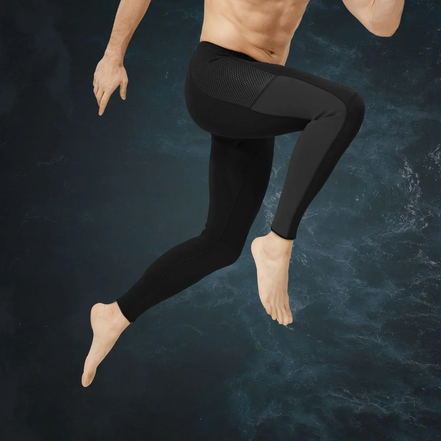 Men's 2mm Neoprene Pull-on Wetsuit Pants for Water Sports Diving Surfing Swimming Snorkeling