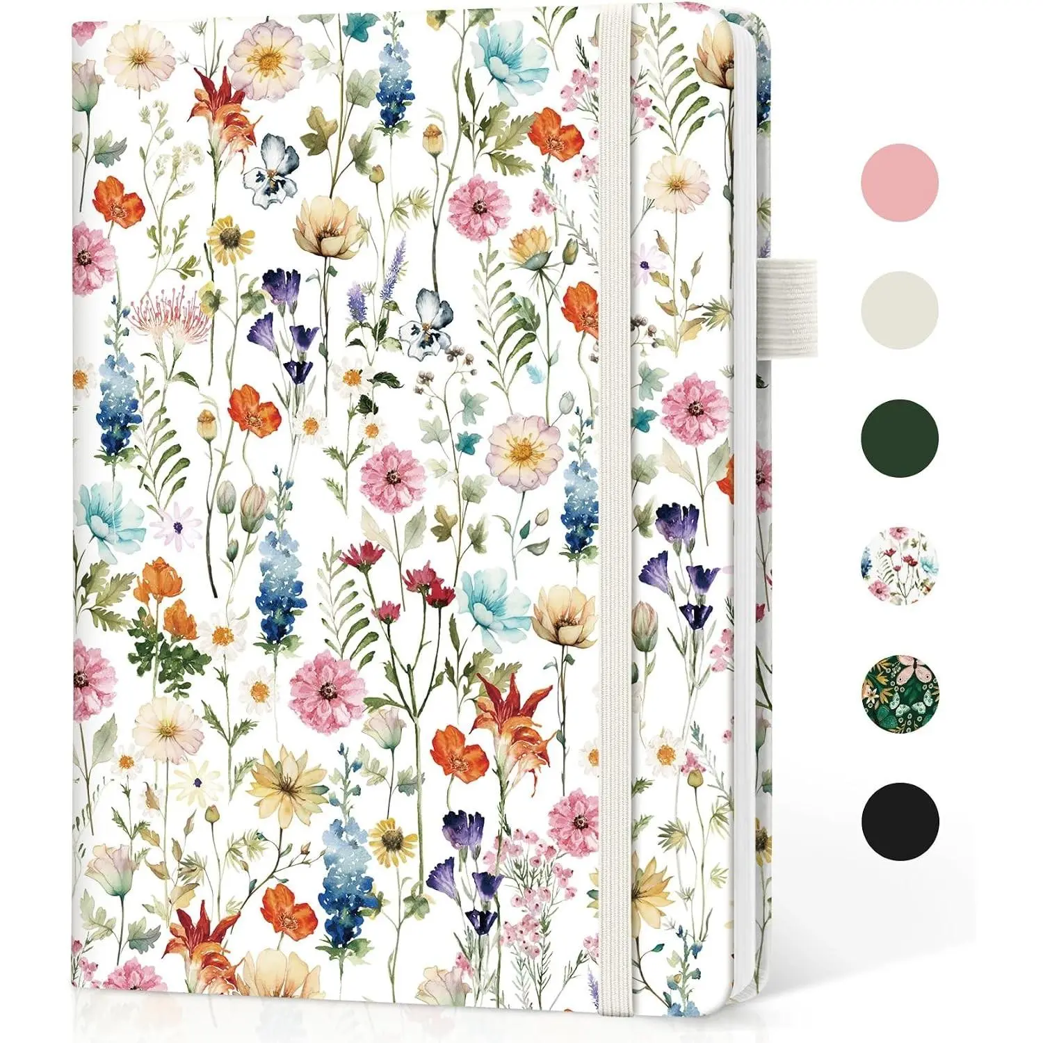 Pretty College Ruled Journal for Women, 6" x 8" (A5) Lined Notebook, 160 Pages for Work, Writing & Studying - Perfect for Office, School, Home, Garden