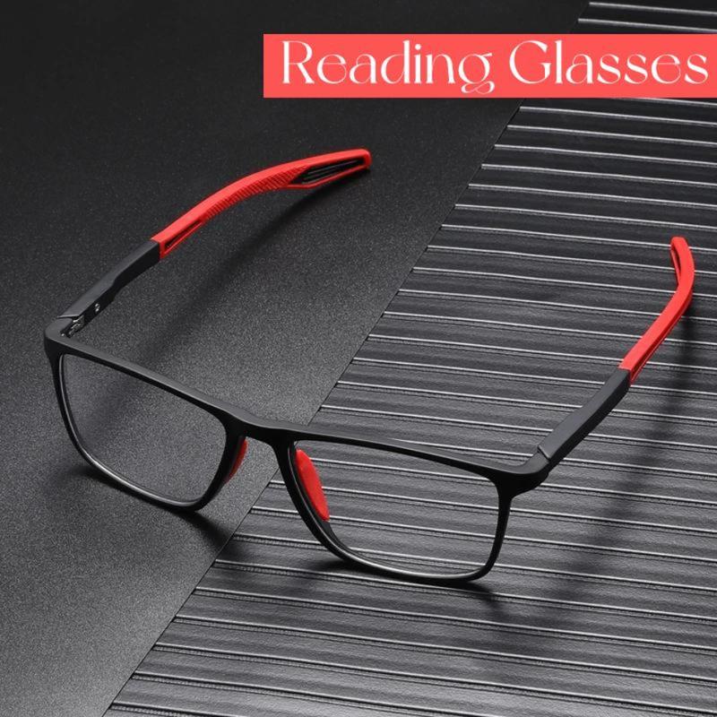 Valentine’s Day Gift for Him & Her Anti-blue Light Presbyopia Reading Glasses | Ultralight TR90 Sport Style Eyewear (Diopters +1.0 to +4.0) | Unisex Far Sight Optical Glasses for Daily Reading Outdoor Walking Accessories