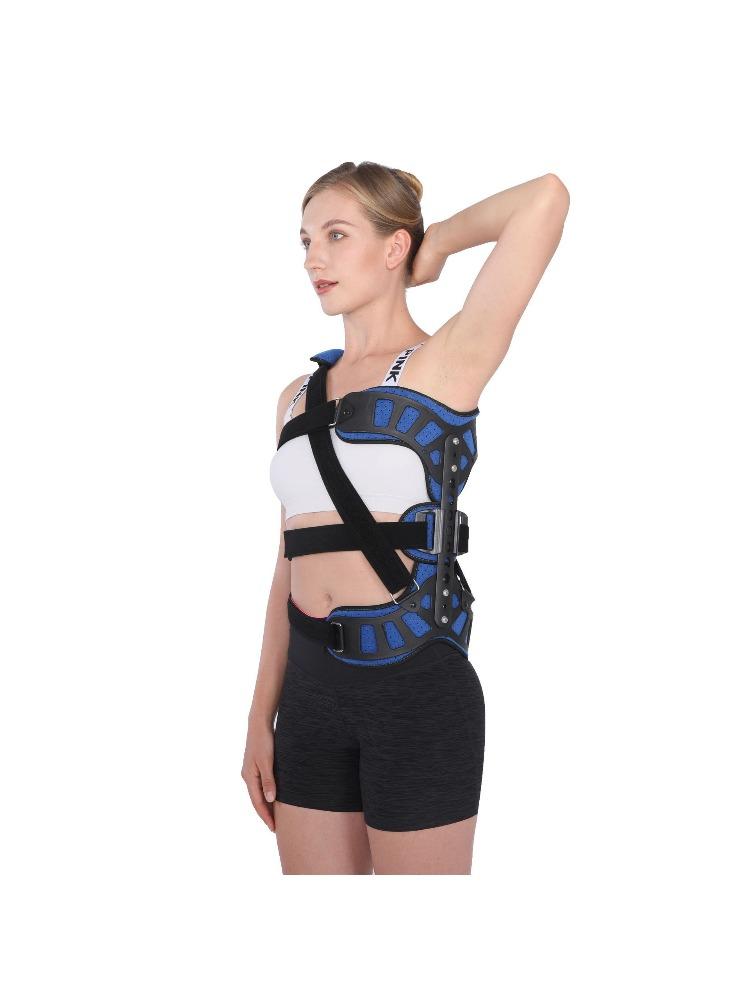 Adjustable Scoliosis Orthosis Brace – Breathable Height Adjustable Spine Support for Posture Correction, Spine Alignment & Back Stability, Comfort Fit for Men & Women