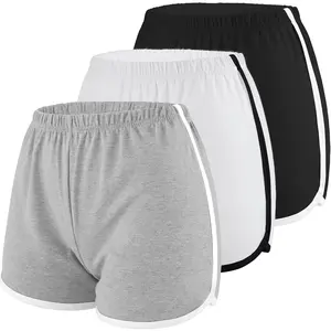 Goddess Wardrobe Motarto 3 Pack Women Cotton Sports Shorts Athletic Shorts Yoga Dance Summer Short Pants